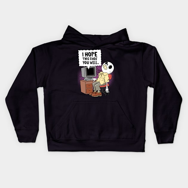 Slow Day at the Office Kids Hoodie by geolaw